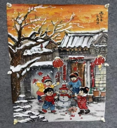 《瑞雪嬉春》
