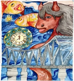 《津桥跃马丰年》